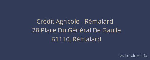 Cr&eacute;dit Agricole - R&eacute;malard
