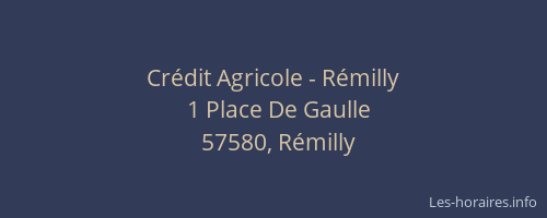 Crédit Agricole - Rémilly