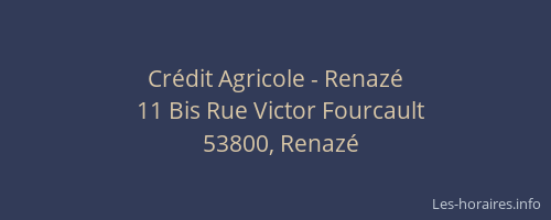 Cr&eacute;dit Agricole - Renaz&eacute;