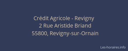 Cr&eacute;dit Agricole - Revigny
