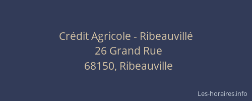 Crédit Agricole - Ribeauvillé
