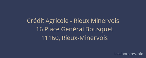 Cr&eacute;dit Agricole - Rieux Minervois