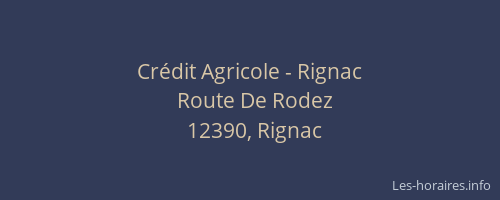 Crédit Agricole - Rignac