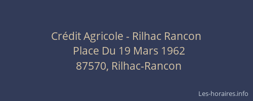 Crédit Agricole - Rilhac Rancon