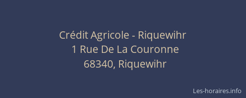 Crédit Agricole - Riquewihr