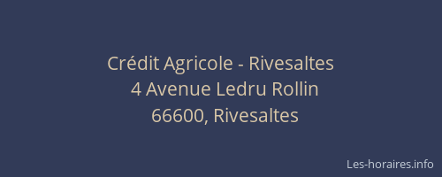 Crédit Agricole - Rivesaltes