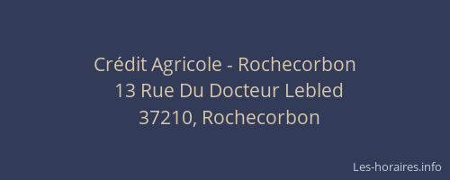 Crédit Agricole - Rochecorbon