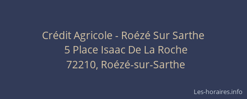 Crédit Agricole - Roézé Sur Sarthe