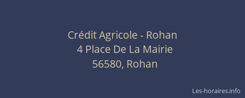 Crédit Agricole - Rohan