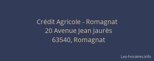 Cr&eacute;dit Agricole - Romagnat