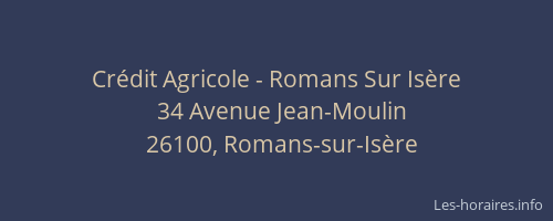 Cr&eacute;dit Agricole - Romans Sur Is&egrave;re