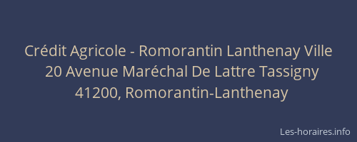 Crédit Agricole - Romorantin Lanthenay Ville