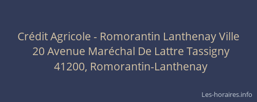 Cr&eacute;dit Agricole - Romorantin Lanthenay Ville