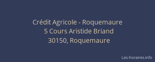 Crédit Agricole - Roquemaure