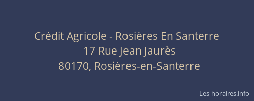 Crédit Agricole - Rosières En Santerre