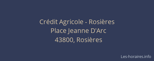 Crédit Agricole - Rosières