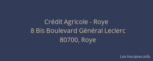 Crédit Agricole - Roye