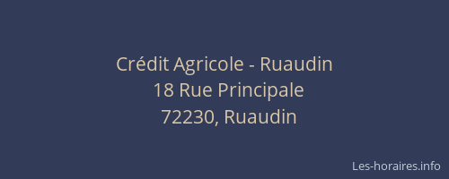 Crédit Agricole - Ruaudin