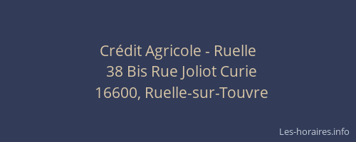 Cr&eacute;dit Agricole - Ruelle