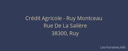 Crédit Agricole - Ruy Montceau