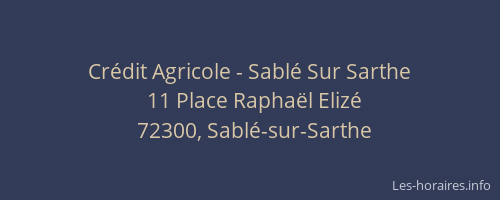 Crédit Agricole - Sablé Sur Sarthe