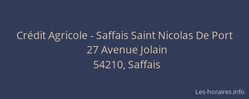 Crédit Agricole - Saffais Saint Nicolas De Port