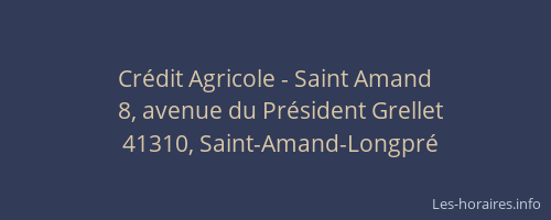 Cr&eacute;dit Agricole - Saint Amand