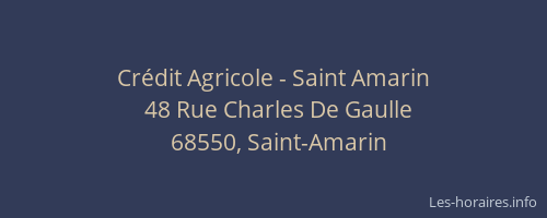 Crédit Agricole - Saint Amarin