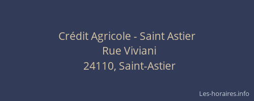Cr&eacute;dit Agricole - Saint Astier