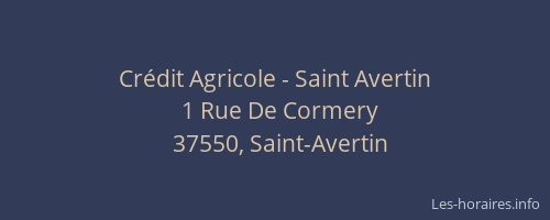 Crédit Agricole - Saint Avertin