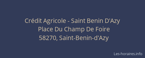 Crédit Agricole - Saint Benin D'Azy