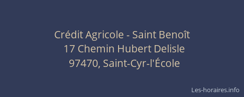 Crédit Agricole - Saint Benoît
