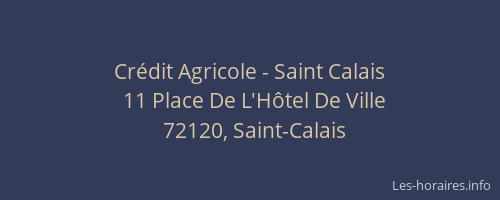 Crédit Agricole - Saint Calais