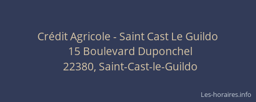 Crédit Agricole - Saint Cast Le Guildo