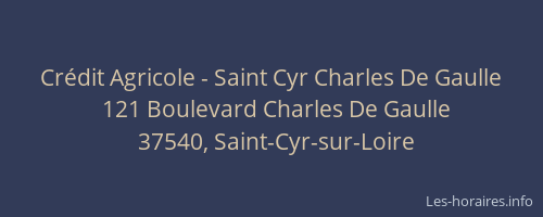 Crédit Agricole - Saint Cyr Charles De Gaulle