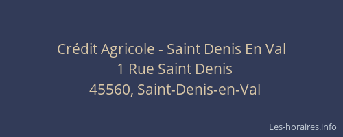 Crédit Agricole - Saint Denis En Val