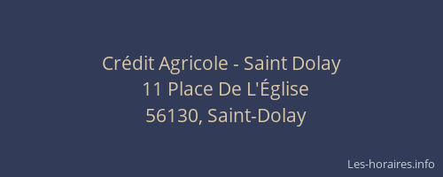Cr&eacute;dit Agricole - Saint Dolay
