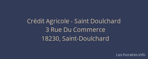 Cr&eacute;dit Agricole - Saint Doulchard