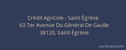 Crédit Agricole - Saint Égrève