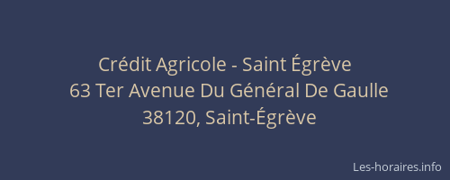 Cr&eacute;dit Agricole - Saint &Eacute;gr&egrave;ve