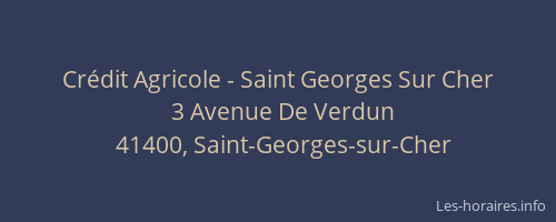 Crédit Agricole - Saint Georges Sur Cher