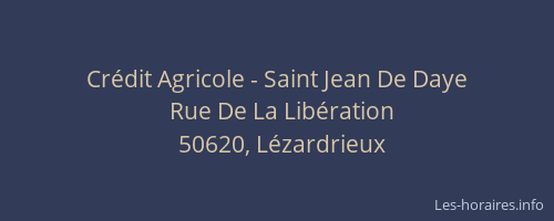 Cr&eacute;dit Agricole - Saint Jean De Daye