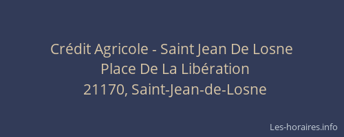 Crédit Agricole - Saint Jean De Losne