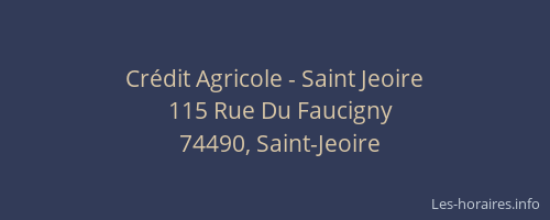 Cr&eacute;dit Agricole - Saint Jeoire