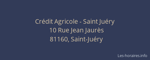 Cr&eacute;dit Agricole - Saint Ju&eacute;ry