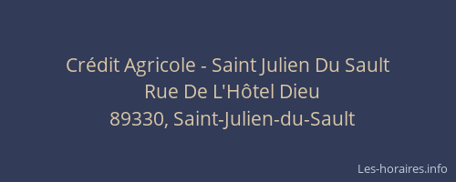 Crédit Agricole - Saint Julien Du Sault