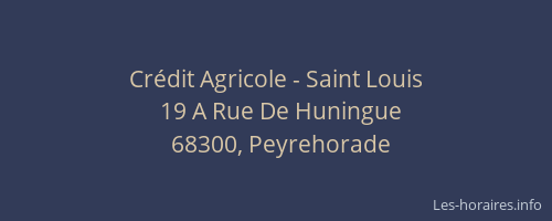 Crédit Agricole - Saint Louis