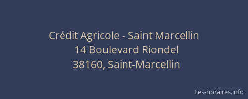 Crédit Agricole - Saint Marcellin