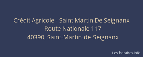 Crédit Agricole - Saint Martin De Seignanx