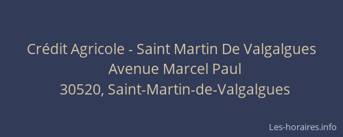 Crédit Agricole - Saint Martin De Valgalgues